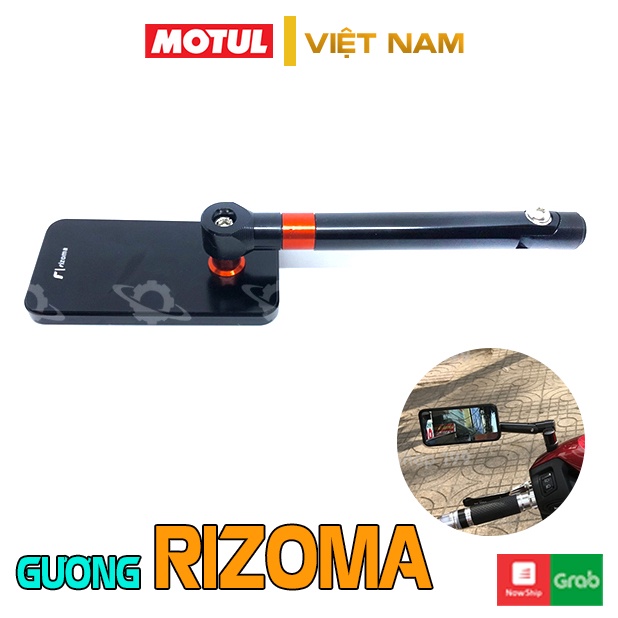 Gương chiếu hậu xe máy Rizoma thời trang mini mẫu Iphone gắn chân kính cho AB, SH, SH Mode, Wave,…