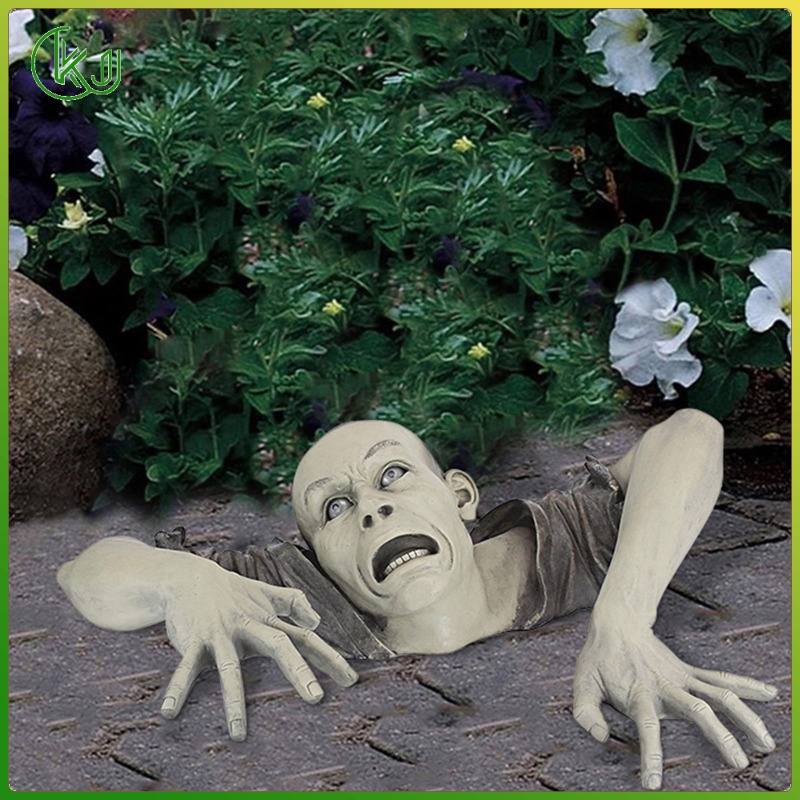 The Zombie of Montclaire Moors Statue Garden Resin Sculpture Outdoor Decoration, Garden Lawn Backyard Statue