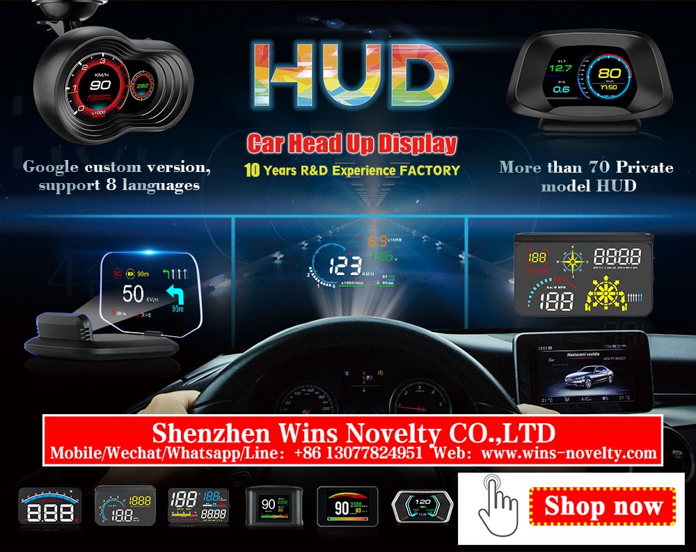 Thiết Bị Cảnh Báo Tốc Độ Nước C500 Hud Cho Xe Hơi