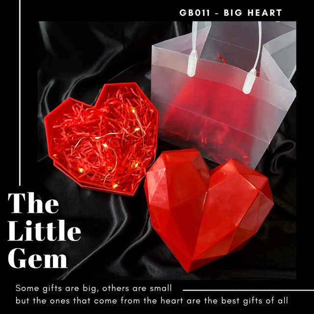 Hộp quà trái tim độc lạ Big Heart tặng 14/2 Valentine, 8/3, 20/10, 20/11, Noel, Sinh nhật | BigBuy360 - bigbuy360.vn