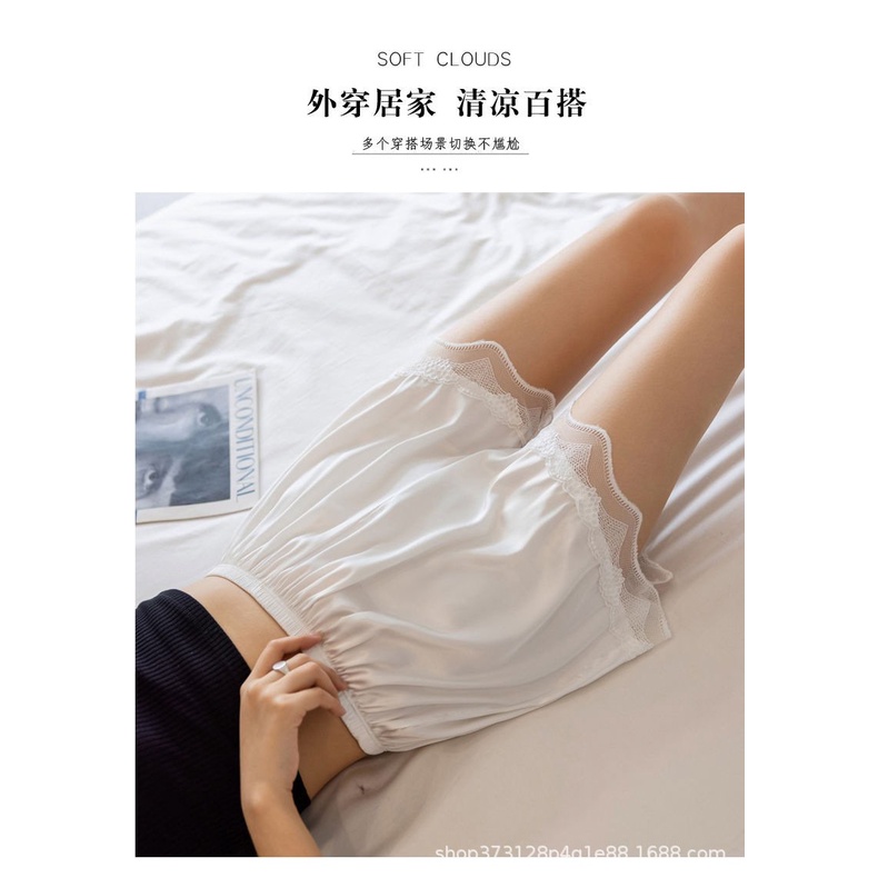 Quần đùi nữ phối viền ren gợi cảm