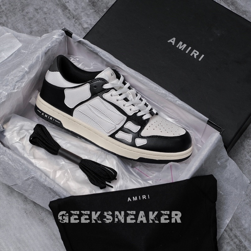 [GeekSneake] Giày Sneaker Cổ Thấp - AMIRI Skeleton low-top sneakers [ Trắng ]