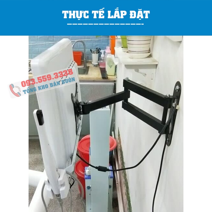 Giá Treo Màn Hình ErgoTek E02 17 - 32 Inch - Giá Treo Tivi Xoay 180 Độ Trái/Phải - Treo Tường