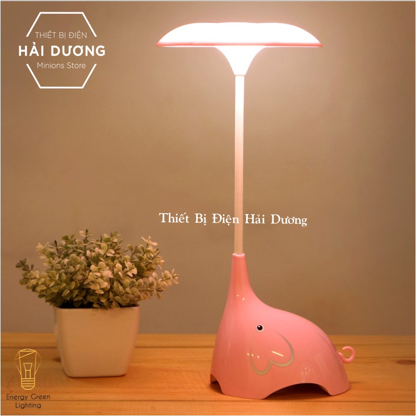 Đèn ngủ Hình Chú Voi Siêu Dễ Thương - Ánh Sáng Vàng - Tăng Giảm Ánh Sáng - Thay Đổi Góc Sáng Linh Hoạt - Có video