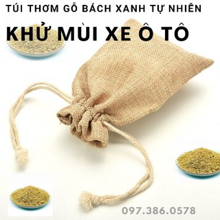 TÚI THƠM TREO XE HƠI GỖ KHỬ MÙI Ô TÔ GỖ BÁCH XANH - HÚT ẨM PHÒNG