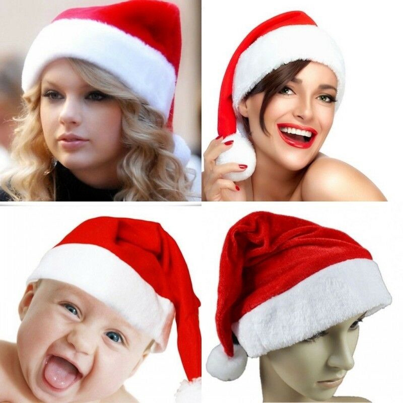 Mũ ông già noel xinh xắn cho người lớn và trẻ em