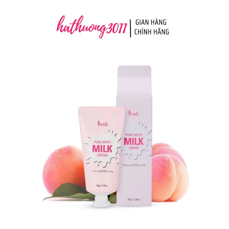 [ CÓ SẴN ] Kem dưỡng trắng nâng tone 2in1 Prreti Pure White Milk Cream 50g