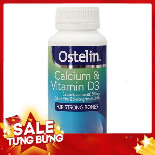 CANXI OSTELIN ÚC,VITAMIN D & CANXI OSTELIN CHO BÀ BẦU- 130 VIÊN (MẪU MỚI)