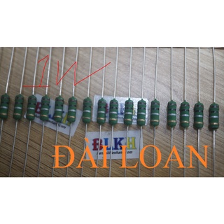 Điện Trở đài loan 1W 820K 220K 22K 15K 100R 100K 10R 1K 1M 10K 8K2 8.2K 1.2R 1R2 30K dây 30 con