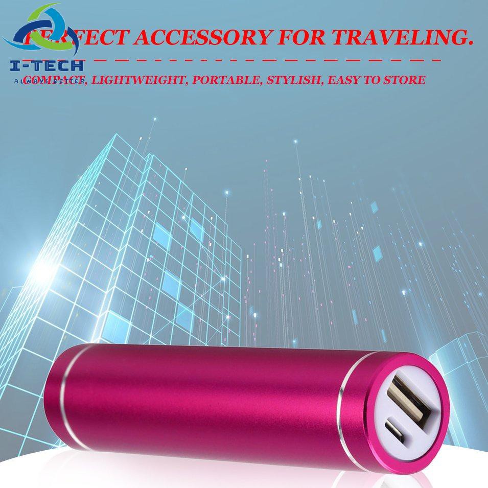 Vỏ pin sạc dự phòng 3.7V Li-ion mini cổng USB phù hợp cho pin 1x 18650