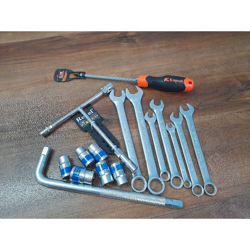 COMBO  BỘ KHÓA VÒNG MIỆNG. ĐẦU TÍP . CẦN SIẾT ỐC. TU VÍT.  ĐIẾU CHỮ T 16C CHI TIẾT