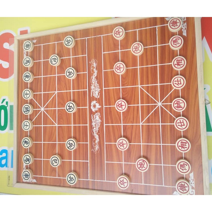 Bàn Cờ Tướng bằng gỗ thẳng- không gấp HBB