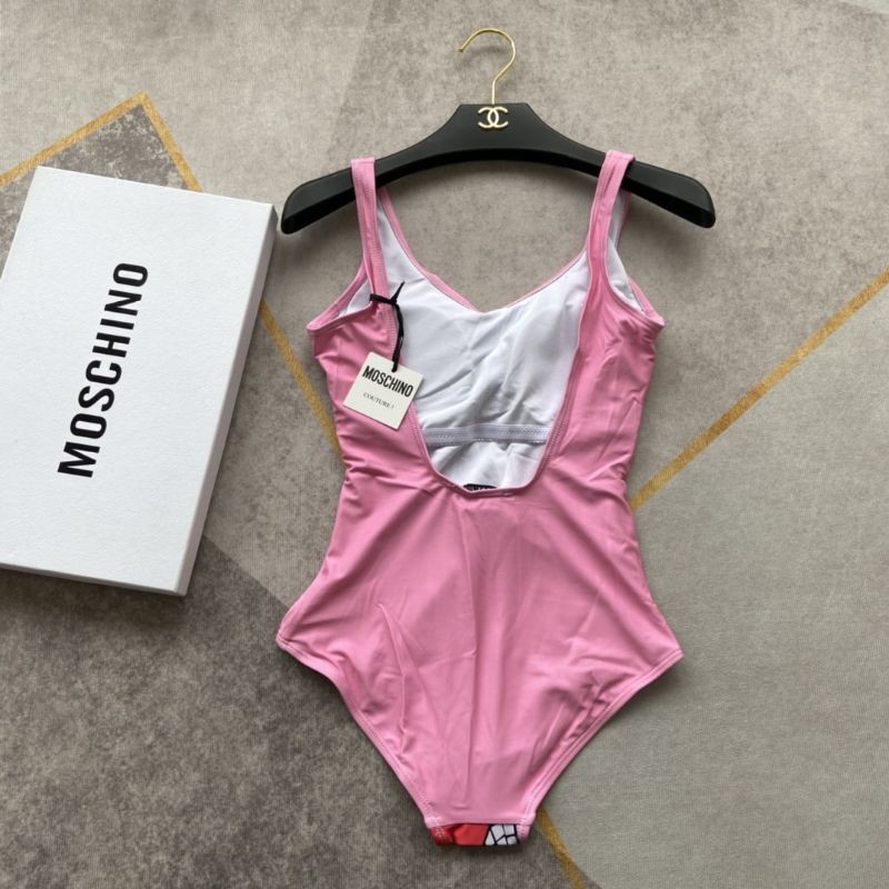 đồ bơi nữ bikini hai dây dáng liền hở lưng họa tiết cô gái Moschino MCN | BigBuy360 - bigbuy360.vn