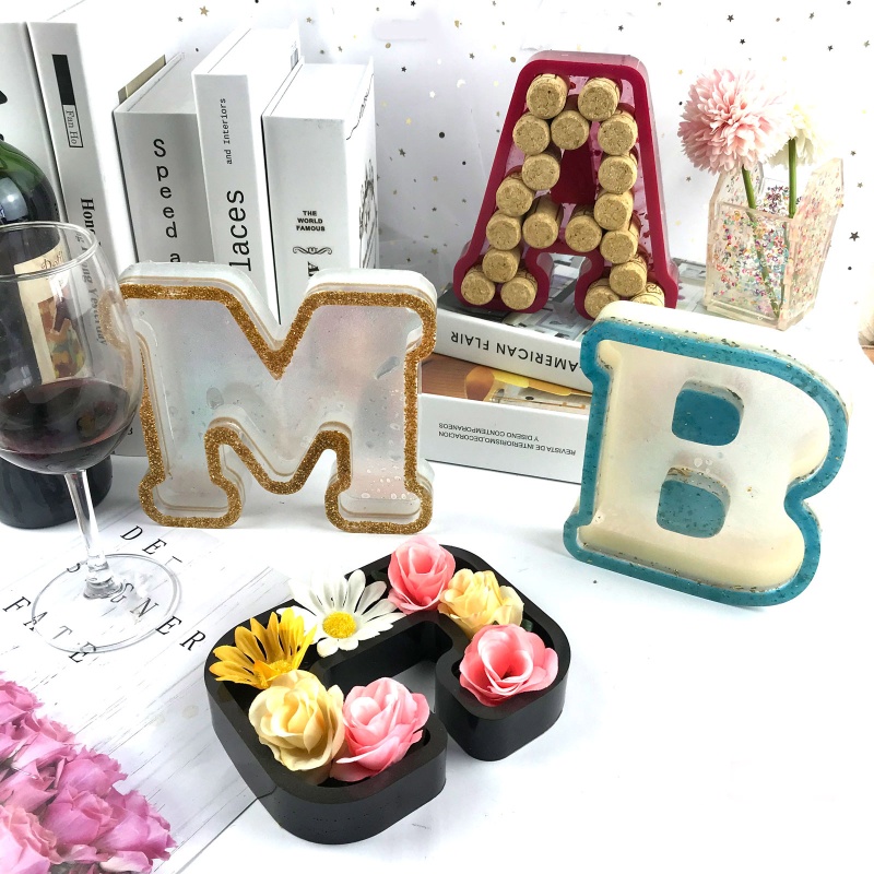 Sa Khuôn Làm Hộp Đựng Trang Sức In Chữ A B C for M DIY