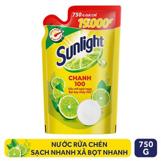 Nước rửa chén Sunlight Chanh túi 750g