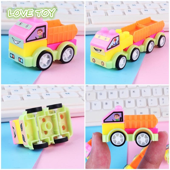 Xe Kéo Đồ Chơi Mini Nhiều Màu Sắc Dễ Thương Cho Bé