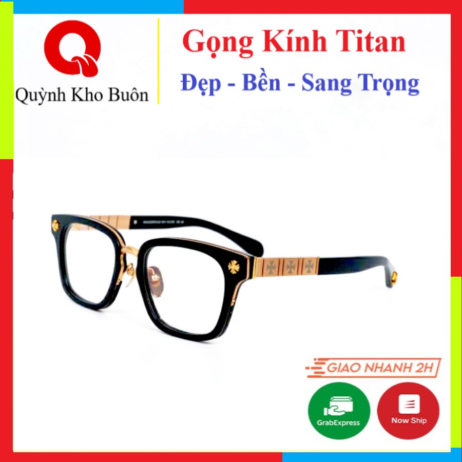 Gọng Kính mát Titan - Thời Trang nam nữ Chrome Hear Hot trend Cao Cấp 6085