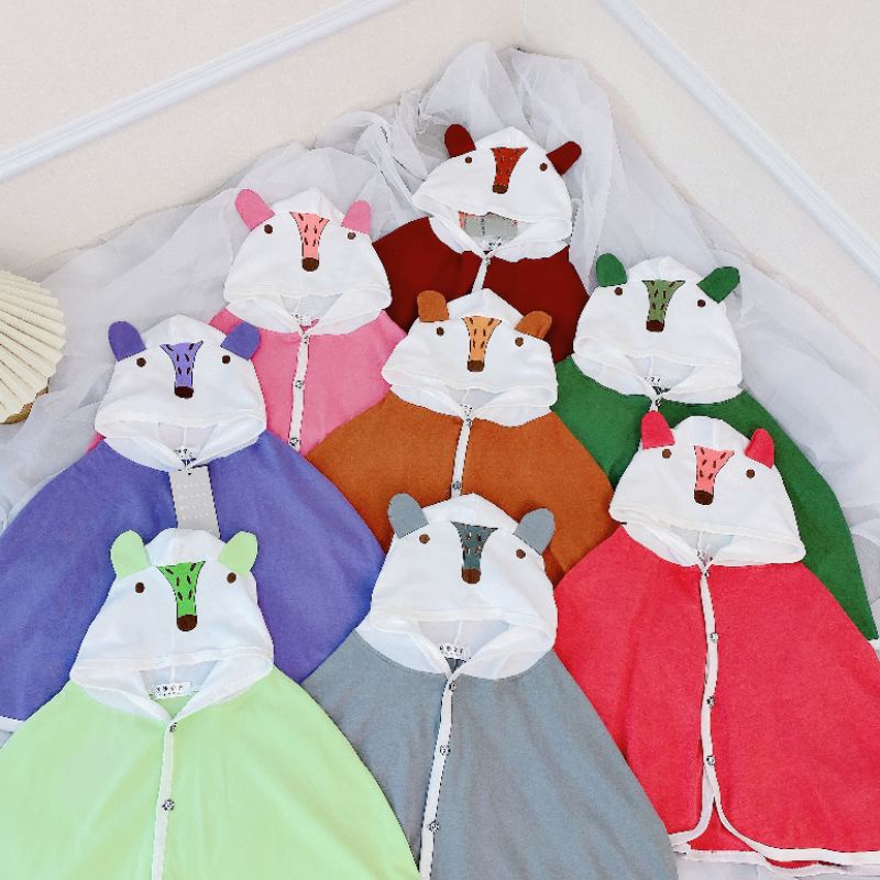 Áo Choàng Chống Nắng Gió Mùa Hè Thu, Kiểu Cánh Rơi Cho Bé 7-16kg