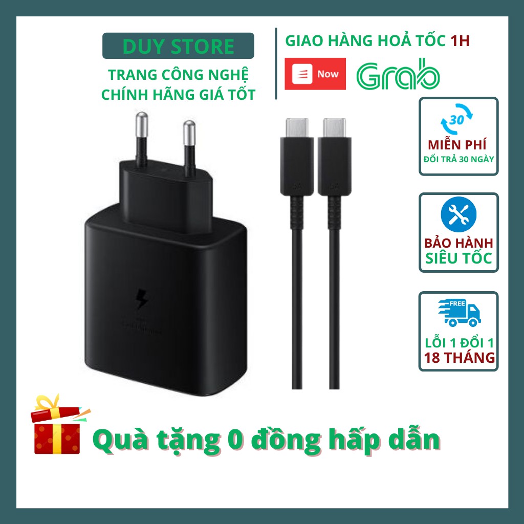 Bộ sạc nhanh Samsung 45w chính hãng sạc siêu nhanh Note 10 Plus/S20 Ultra Note 10 Plus 5G/Note 20/Note 20 Ultra