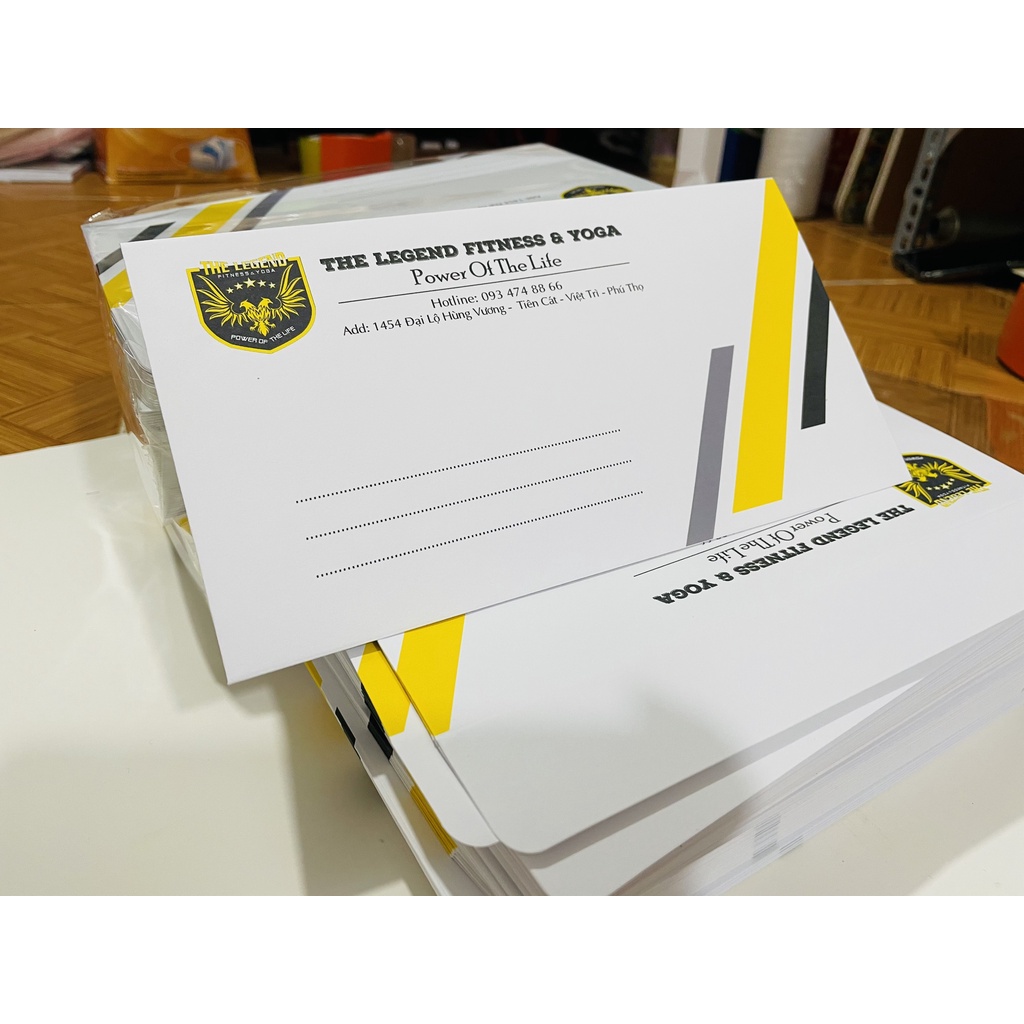 In Phong Bì Thư 12 x 22 cm Theo Yêu Cầu