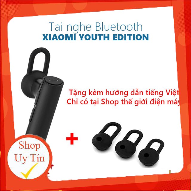 [SALEOFF] Tai nghe bluetooth xiaomi youth phiên bản mới nhất cho điện thoại ipad ipod máy tính bảng có mic siêu nhẹ thời