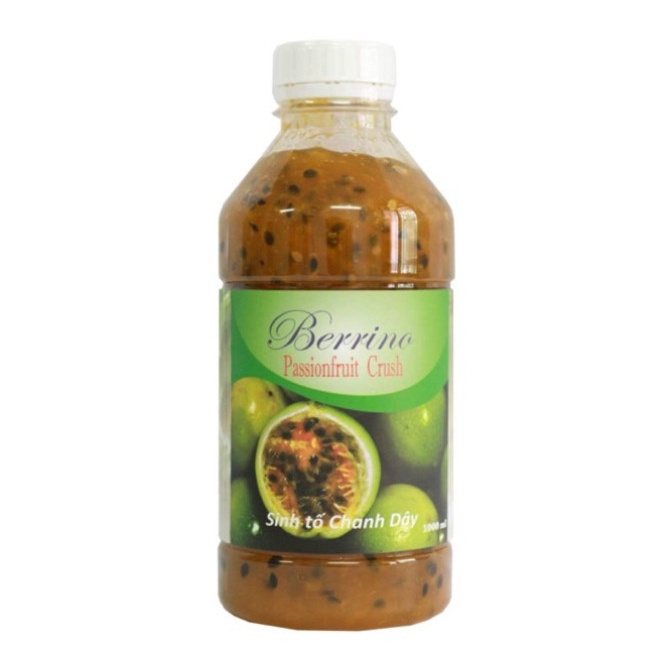 Mứt sinh tố Berrino Chanh leo chai 1L