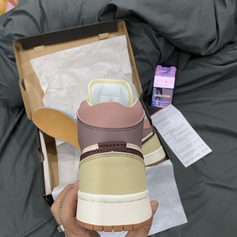 GIÀY AIR JD1 MID MILK TEA BROWR 1:1 SC [ FULL BOX + FREE SHIP ] | BigBuy360 - bigbuy360.vn