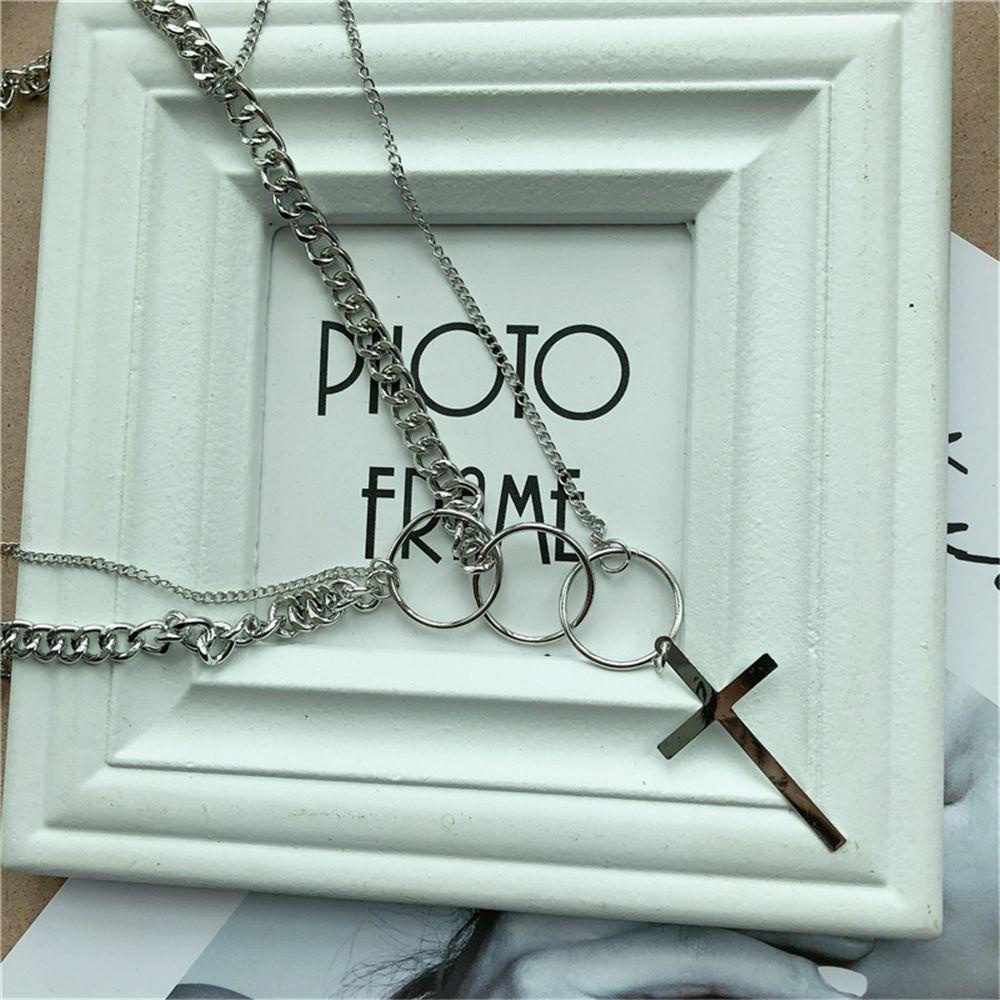Vòng cổ Chuỗi Xích Mặt Thánh Giá Phong Cách Gothic Punk Cho Nam Và Nữ