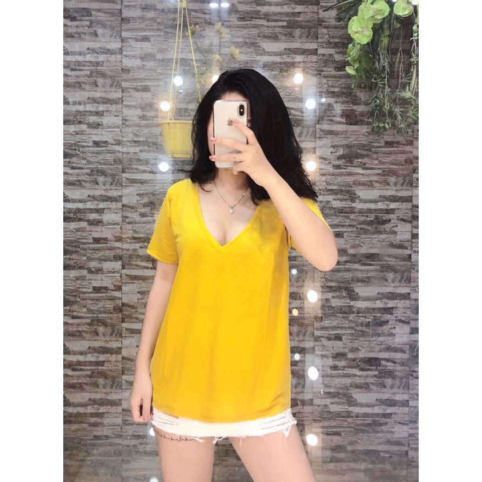 ÁO THUN CỔ TIM ZARA