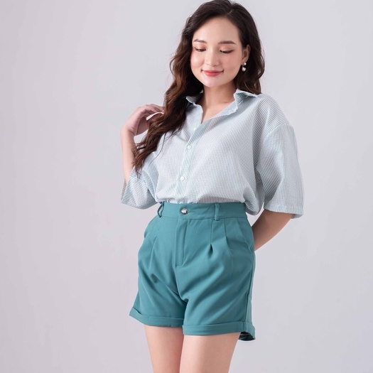 [CÓ ĐỦ SIZE và NHIỀU MÀU] Quần short nữ ống rộng - Quần sooc cạp cao tôn dáng