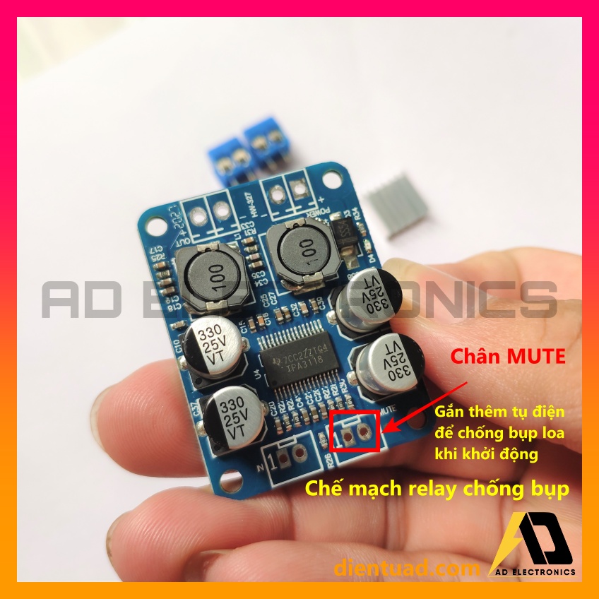 Mạch Khuếch Đại Công Suất Âm Thanh TPA 3118 TPA3118 pbtl 60w mono, DC 8-24V