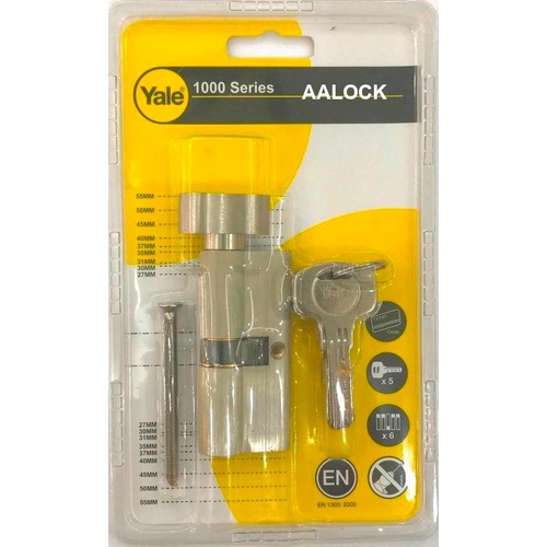 Ruột khóa cao cấp Yale 1 đầu chìa vi tính- ruột khoá cửa thông phòng- 10-1003-3535-CK-22-01- NPP AALock