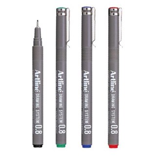 Bút viết kỹ thuật, chống lem, artline, 0.8mm, ek-238/cây