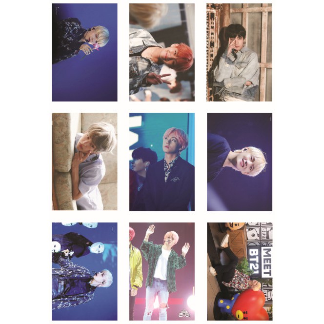 Lomo card ảnh thành viên BTS - V (Kim Tae Hyung) New full 81 ảnh