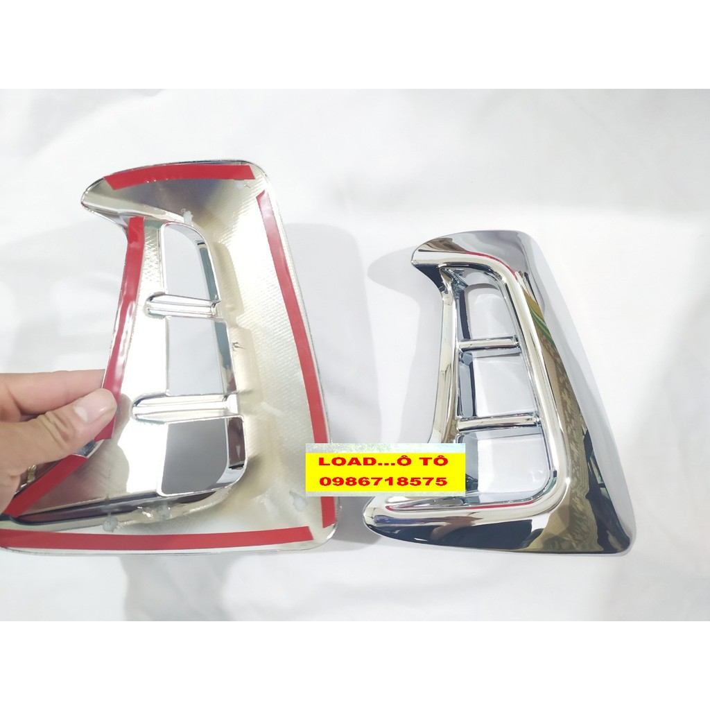 Ốp Viền Đèn Gầm Trước Xe KIA Soluto 2022-2019 Số Sàn Bản Thiếu Mạ Crom Sáng Bóng