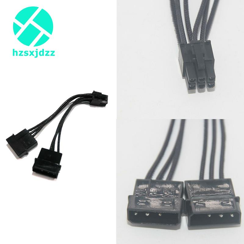 2 cáp chuyển đổi 4-Pin sang 6 Pin PCI-E cho thẻ video