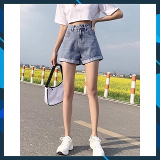 Quần sooc bò jean nữ quần shorts bò jean nữ cạp cao hot 2021