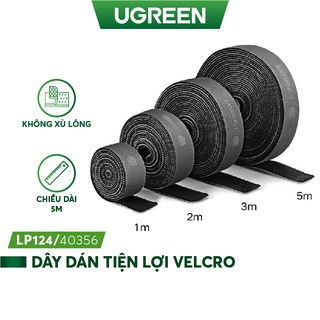 Dây dán Velcro tiện dụng đa năng màu xám dài 1-5m UGREEN LP124 - Hàng phân phối chính hãng - Bảo hành 18 tháng