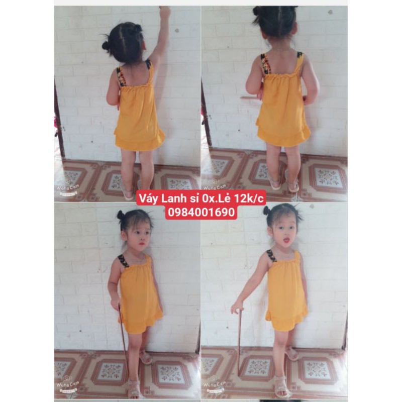 XẢ Váy áo lanh trẻ em