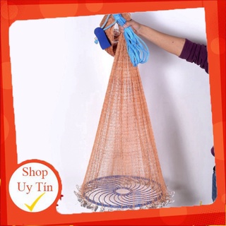 Chài dù đánh cá chài rút đĩa bay ufo sợi dù thái lan cao cấp đủ size