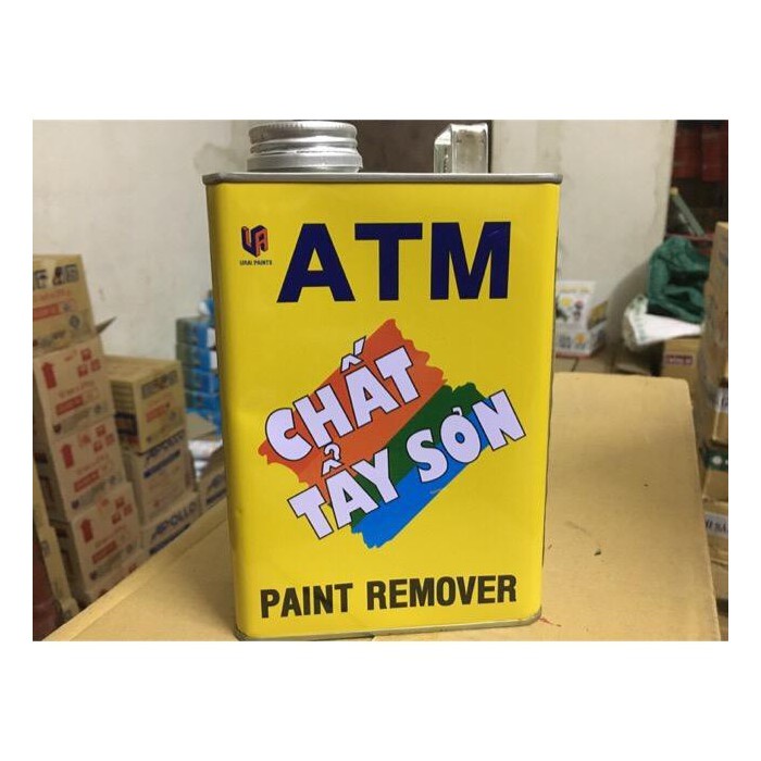 Chất tẩy sơn ATM trên mọi chất liệu 875ml+ Tặng kèm miếng pad chà