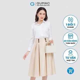 Chân váy xòe đính nút VC06057 thời trang GUMAC