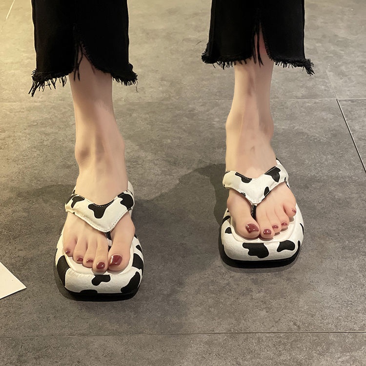 Dép xỏ ngón IELGY đế dày thời trang dành cho nữ