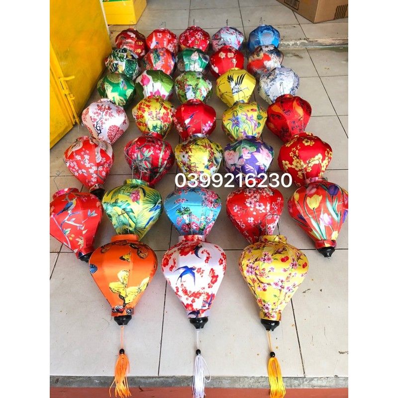 Đèn lồng in hoạ tiết treo ngoài trời siêu đẹp siêu bền