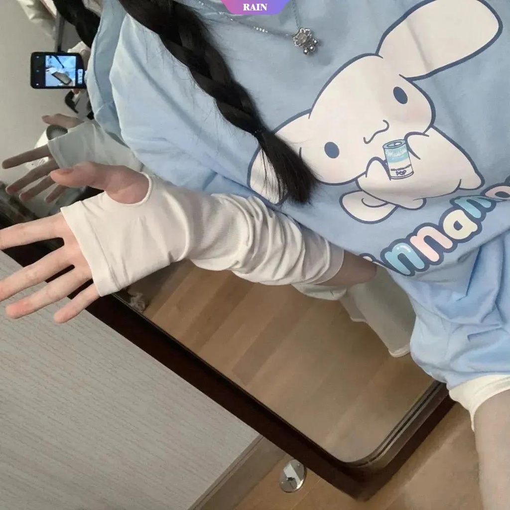 Áo Thun Tay Ngắn Dáng Rộng In Hoạt Hình Sanrio Cinnamoroll Kiểu Nhật Bản Dễ Phối Đồ Cho Nữ
