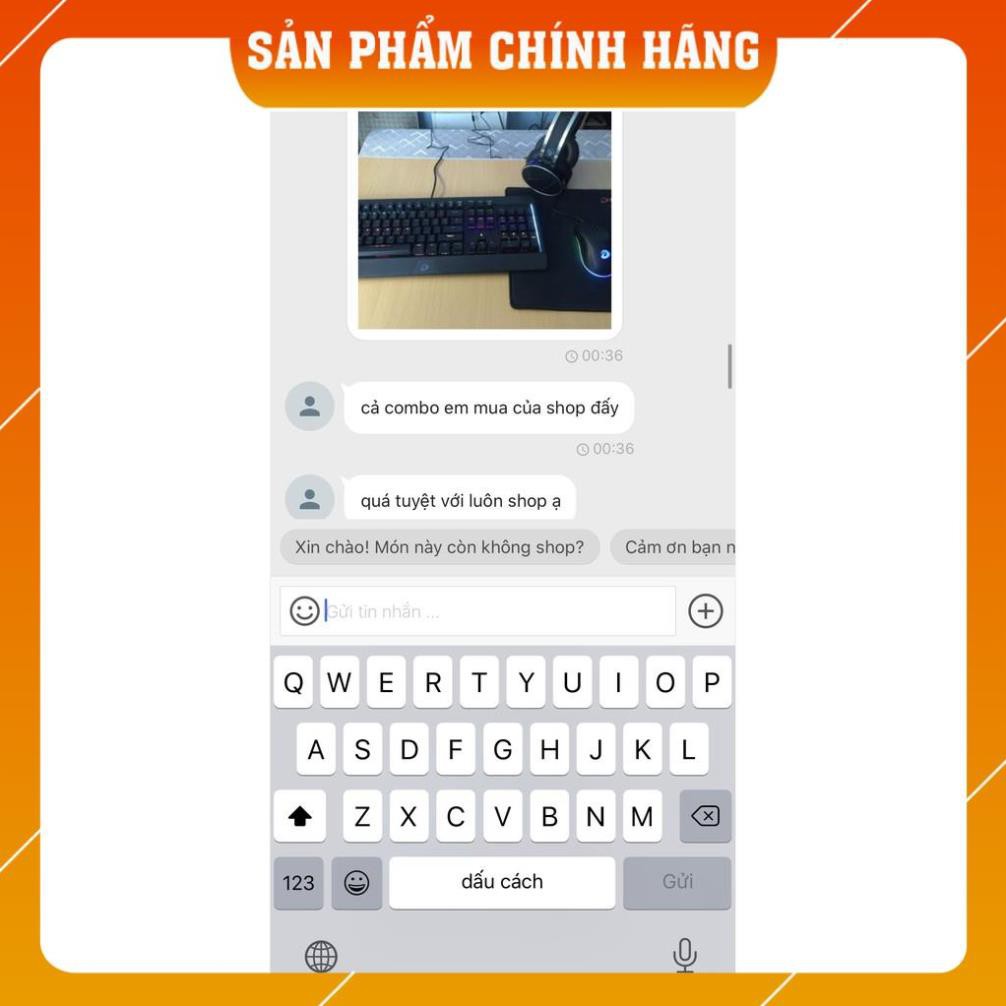 Bàn phím cơ Gaming Dareu EK169 - Màu đen - Led 7 màu - Chính hãng BH 24 tháng