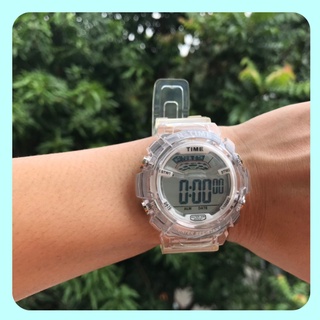 Đồng hồ trẻ em TIME dây thạch anh trong suốt