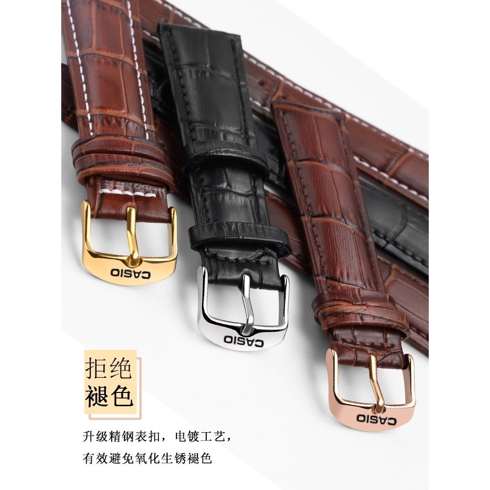 Dây Đeo Đồng Hồ Bằng Da Bò Có Khóa 20 Cho Casio EFR-303 517MTP-1374