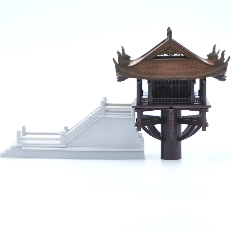 Mô hình kiến trúc Việt: Chùa Một cột - VDS0205- Sưu tầm,trang trí,bán cạn,terrarium,non bộ,bonsai