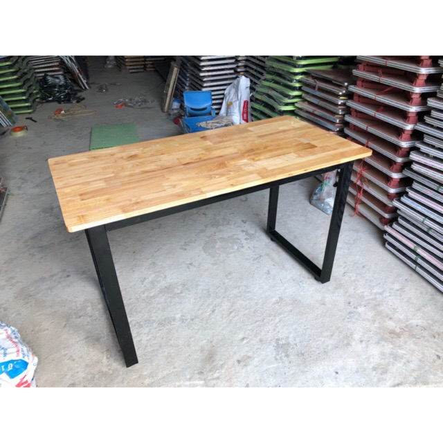 bàn ăn-bàn văn phòng gỗ cao su 60x120 | BigBuy360 - bigbuy360.vn